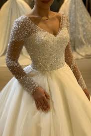 Bling Bling Beads And Pearls Wedding Dress Ball Gown 2020 Ball Gowns Wedding Ball Gown Wedding Dress Princess Ball Gowns