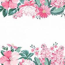 Hand Painted Flowers Background Floral Background Flower Frame Vintage Flowers