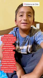 #Cobquecura El pequeño Benjamín Ceballos, menor de 10 años que padece  raquitismo hipofosfatémico, explica su situación con el fin de sensibilizar  y dar a conocer su caso. La familia busca ...