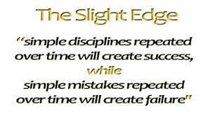The Slight Edge Is A Way Of Thinking A Way Of Processing Information That En Inspirational Quotes From Books Inspirational Quotes Motivation The Slight Edge