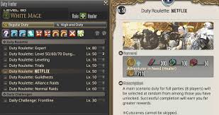 Includes mechanics that might have existed in easier difficulties, but might not have been relevant until harder difficulties. Ff14 Duty Roulette High Level Unlock 3 0 Yellowfail