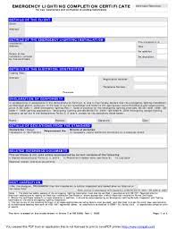 Home emergency lights come in different colours, shapes, and designs. Emergency Lighting Certificate Fill Out And Sign Printable Pdf Template Signnow