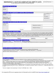 Emergency lights are crucial in almost every workplace and workspace for obvious reasons, and ensuring that they are working and functioning properly at all times is crucial to your emergency. Emergency Lighting Certificate Fill Out And Sign Printable Pdf Template Signnow