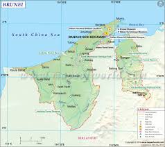 ~ 5,765 sq km (2,226 sq mi) population: Brunei Map Map Brunei County Map