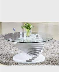 Post your items for free. Spiral Glass Top Coffee Table Gloss White Casa Classique Decor