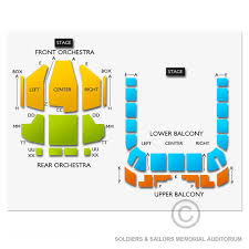 Soldiers And Sailors Memorial Auditorium 2019 Seating Chart