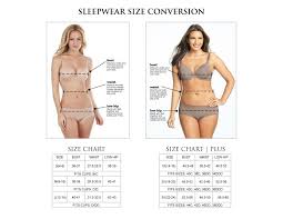 Size Chart Sleepwear Felina