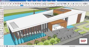 Sketchup Cultural Center E10 3d Model 3d Model Cultural Center Model