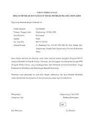 Sebagai contoh, surat pernyataan diri yang. Doc Surat Pernyataan Belum Menikah Dan Sanggup Tidak Menikah Selama Mengabdi Uji Niantari Academia Edu