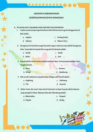Maybe you would like to learn more about one of these? Keberagaman Budaya Bangsaku Worksheet