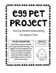 Teaching 2nd Graders Responsibility Egg Pet Project Animal Projects Teaching Advanced Learning