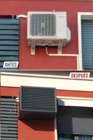 Rejillas De Ocultacion Para Equipos De Aire Acondicionado En Fachada Aire Acondicionado Acondicionado Aire Acondicionado De Ventana