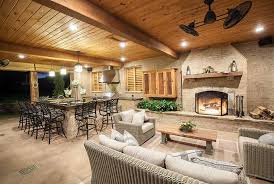 Explore outdoor fireplace ideas to bring cozy ambiance to your backyard or patio. Covered Outdoor Kitchen Ideas With Fireplace Novocom Top
