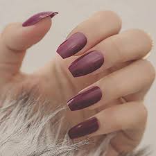 1.5 out of 5 stars 7 ratings. Ursumy Glossy Press On Nails False Nails Purple Coffin Long Acrylic Fa Ninthavenue Europe