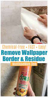 How To Remove Wallpaper Border In Camper Or House Naturally Remove Wallpaper Border Glue Residue Diy Method How To Remove Wallpaper Border Removable Wallpaper