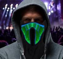 EL LED Sound Activated Face Mask