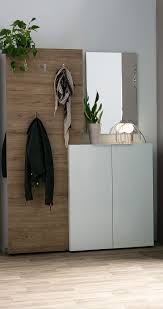 Meuble D Entree Bois Blanc Laque Avec Armoire Et Etagere Porte Manteau Hall Miliboo Meuble Entree Chambre Design Etagere Porte Manteau