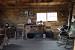 Dark Wood Cabin Interior