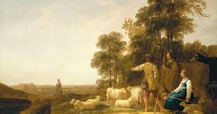 A Landscape With Shepherds And Shepherdesses By Aelbert Cuyp Silver Wall Art Art Colorful Paintings