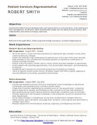 Patient Services Representative Resume Samples Qwikresume