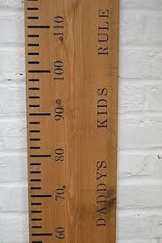 Wooden Growth Chart Ruler Dads Rule Wood Working
