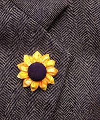Sunflower Lapel Pins Mens Lapel Pin Flower Lapel Pin Yellow Etsy Lapel Pins Mens Fabric Flower Pins Lapel Flower