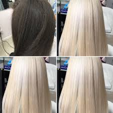 The resultant visible hue depends on various factors, but always has some yellowish color. How To Bleach Dark Hair Blonde In 1 Sitting Only Ugly Duckling