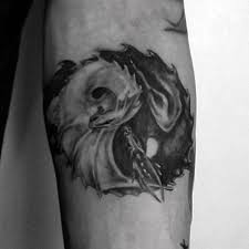 It is small, subtle yet very meaningful when put together. 60 Yin Tang Tattoos For Men Contrasting Chinese Designs