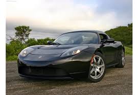 Supercars Gallery Tesla Roadster Zwart