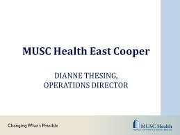 Musc urology medical specialty associates, east cooper medical arts center 3rd floor. Musc Health Ambulatory Patient And Family Advisory Council Ppt Video Online Download