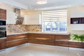 Check spelling or type a new query. Modern Home Interior Modern Design Of The Kitchen In A Light Bright Interior Kitchen Wood Facades Are Made From Walnut Veneer European Furniture Design Technologies Stock Photo Picture And Royalty Free Image