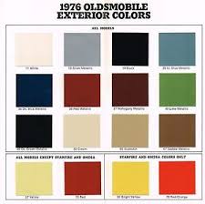 Details About 1976 Oldsmobile Color Chip Chart Paint Sample Brochure Toronado 98 88 Starfire