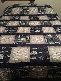 New Dallas Cowboy Fabrics Make Up This Fall Or Standard Size Quilt Cowboy Quilt Sports Quilts Quilts