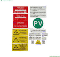 Solar Warning Label Kits Solar Pv Label Requirements Australia Solar Label  Locations Wse For Cutdoor