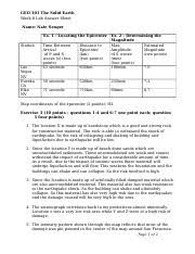 Answer key > the value of being confused. Geo 101 Week 8 Key Points Docx Abigail Mackenzie Geo 101 Week 8 Key Points Part I Define The Following Terms 1 2 Sentences Each Fault Where Course Hero