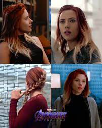 Love Her Hair In Avengers Endgame Follow Also The Drawing Women Scarlett Johansson Red Hair Scarlett Johansson Hairstyle Dark Red Hair