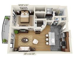 Plan A A1a 1 Bedroom 1 Bathroom 723 Sqft Apartment Floor Plans Apartment Apartment Architecture