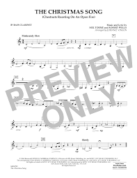 This clarinet arrangement of deck the halls is in the key of c (concert b flat). The Christmas Song Chestnuts Roasting On An Open Fire Bb Bass Clarinet Atstanton S Sheet Music