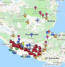 The country has a population of more 15 million people and its capital, and largest city is guatemala city. Guatemala Map Google My Maps