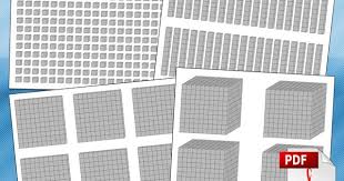 Printable Place Value Blocks Free Math Pdfs For Students Teachers Place Value Blocks Free Math Base 10 Blocks