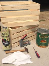 Diy Planter Box Pre Made Wooden Crates From Menards After Staining The Crates Line Each Crate W Landscaping Pl Mobilier De Salon Relooking Meuble Relooking