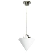Lighting is one of the most important of all building systems, and we offer. Rod Pendant Light With Pointed Cone Opal Glass Casa Lumi