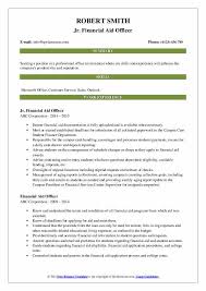 Financial aid counselor resume example. Financial Aid Officer Resume Samples Qwikresume