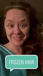 It’s freezing in Texas y’all so you know I had to try freezing my hair!  #texas #frozenhair