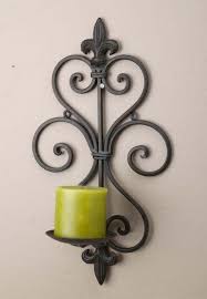 From an italian castle, a stunning pair of 18th gilt and red wrought iron large wall candle holders brackets. Pair Wrought Iron Metal Sconces Wall Candle Holders 574 Wall Candle Holders Wrought Iron Candle Wall Sconces Iron Wall Candle Holders
