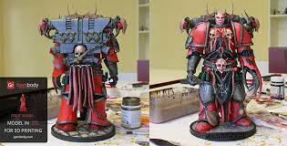 How Do You Paint Your Chaos Space Marine 3d Model Press Release By Gambody Gambody 3d Printing Blog Space Marine Model 3d Model