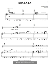 It remixes the song with typical vengaboys synth and drum beats, although it keeps substantially the. Sha La La Von A Green Noten Auf Musicaneo
