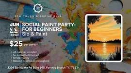 Social Paint Party for Beginners | Sip & Paint