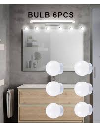 China 6pcs Bulb Led Makeup Mirror Lights Usb Dimmable Vanity Mirror Lights China Led Mirror Lights Mirror Lights