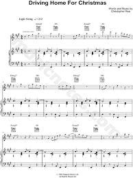 Chris Rea Driving Home For Christmas Sheet Music In A Major Transposable Download Print Sku Mn0086913